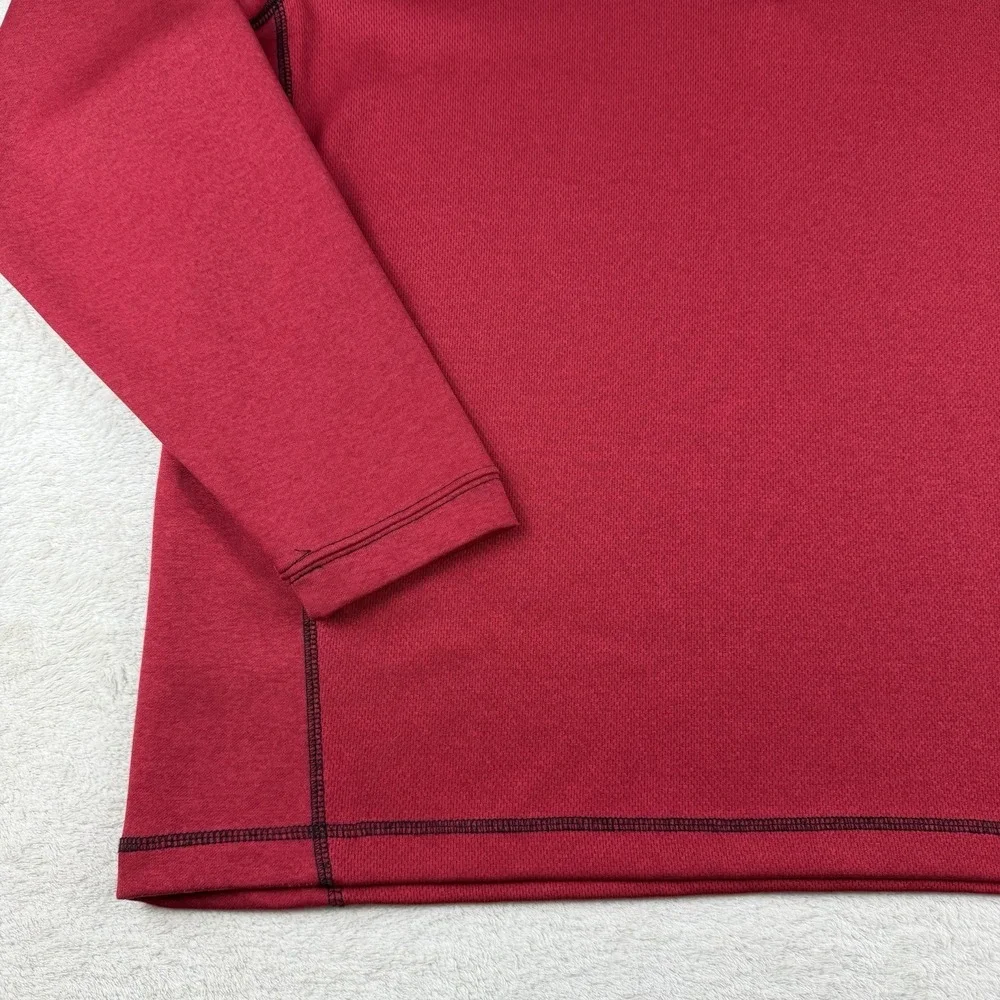 Pebble Beach Golf Red Men's Large 1/4 Zip Performance Pullover Long Sleeve - Picture 6 of 13